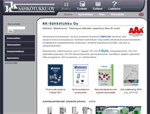 Tablet Screenshot of kk-sahkotukku.fi
